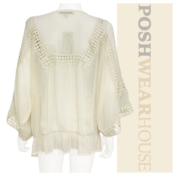 Lightweight Sheer Ivory Prairie Shirt - Picture 3 of 3